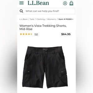L.L. Bean Women's Vista Trekking Shorts,
Mid-Rise